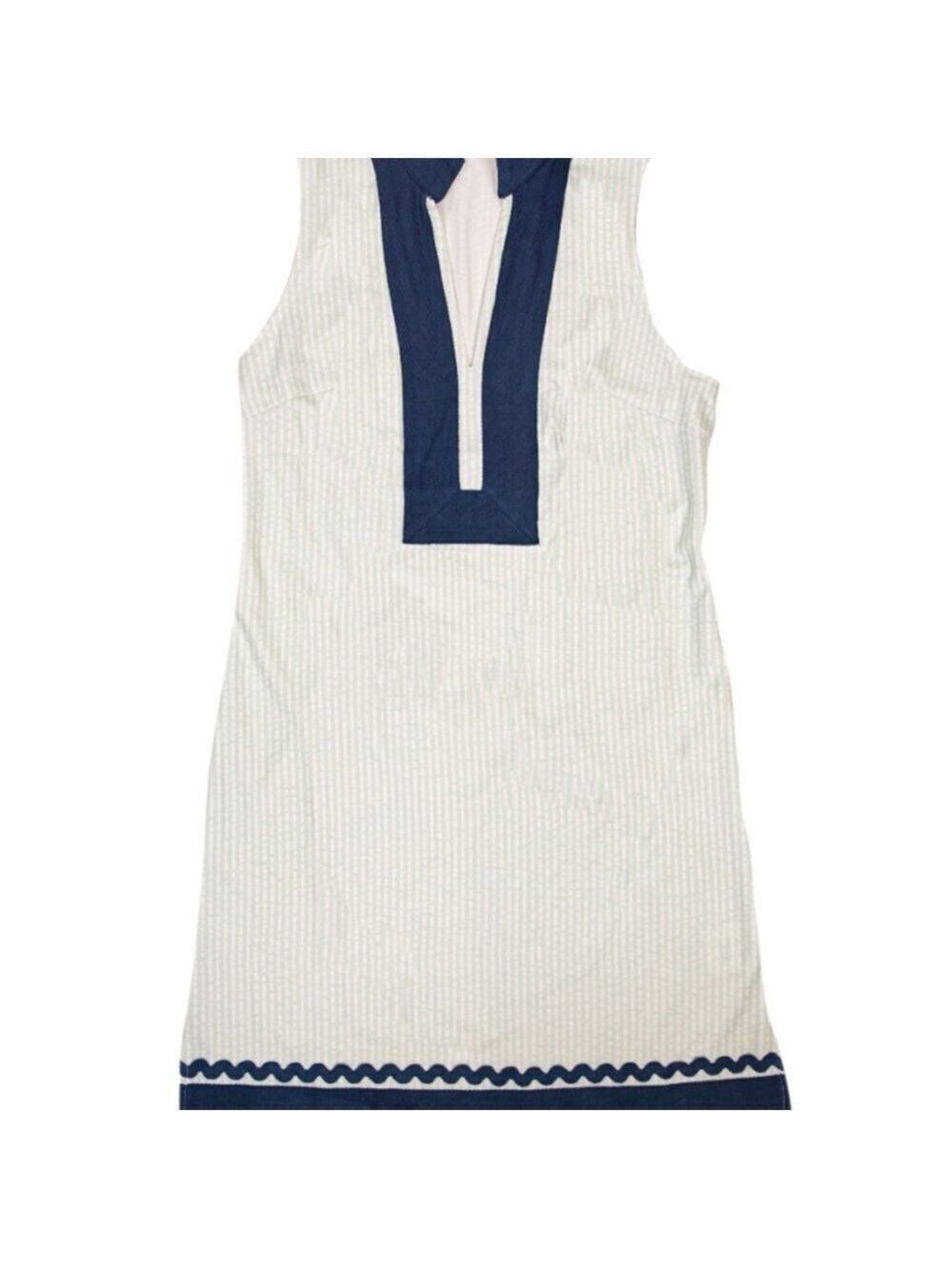 Simply Southern Green and Navy Sleeveless Tunic Dress Sz Large